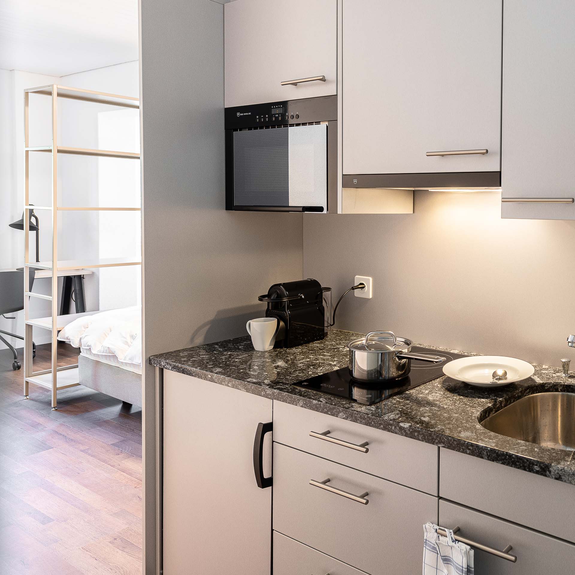 Light gray kitchen